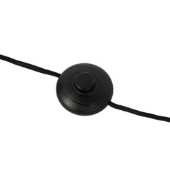 Smart vloerlamp zwart met smoke glas 2-lichts incl. 2 Wifi ST64 - Laura