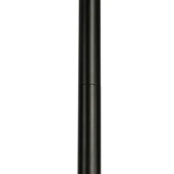 Smart vloerlamp zwart met smoke glas incl. 3 Wifi P45 - Vidro