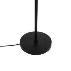 Smart vloerlamp zwart met smoke glas incl. 3 Wifi P45 - Vidro