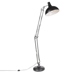 Smart vloerlamp zwart verstelbaar incl. Wifi A60 - Hobby