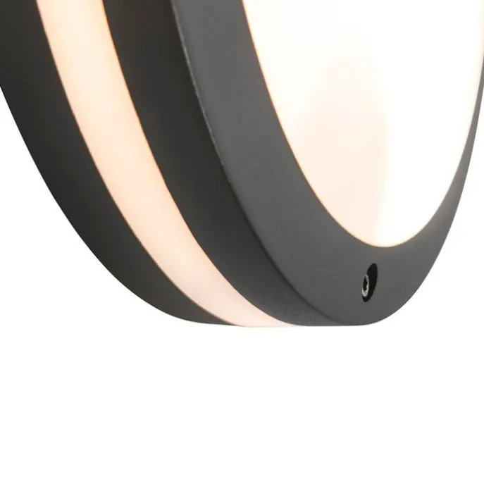 Smart wand- en plafondlamp donkergrijs incl. Wifi A60 - Glow