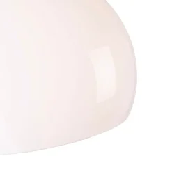 Smart wandbooglamp staal met witte kap incl. Wifi A60 - Bow