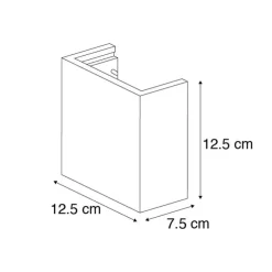 Smart wandlamp beton met lichteffect incl. Wifi G9 - Meave