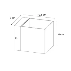 Smart wandlamp donkerbrons 8 cm incl. Wifi G9 - Transfer