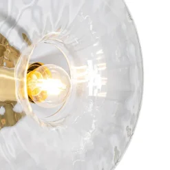 Smart wandlamp goud met glas incl. Wifi P45 - Ayesha