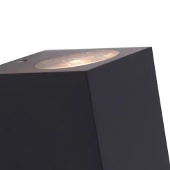 Smart wandlamp grijs van kunststof Incl. 2 Wifi GU10 - Baleno