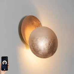 Smart wandlamp koper incl. Wifi G9 - Sunrise