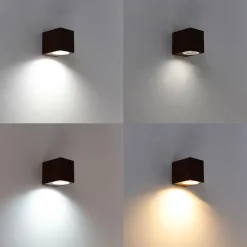 Smart wandlamp roestbruin IP44 incl. Wifi GU10 - Baleno