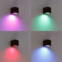 Smart wandlamp roestbruin IP44 incl. Wifi GU10 - Baleno