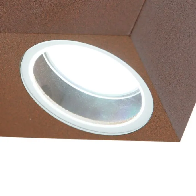 Smart wandlamp roestbruin IP44 incl. Wifi GU10 - Baleno