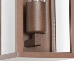 Smart wandlamp roestbruin 26 cm IP44 incl. Wifi ST64- Charlois