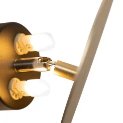 Smart wandlamp rond goud incl. 2 Wifi g9 - Pulley