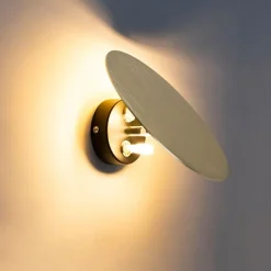 Smart wandlamp rond goud incl. 2 Wifi g9 - Pulley