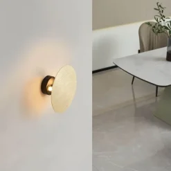 Smart wandlamp rond goud incl. 2 Wifi g9 - Pulley