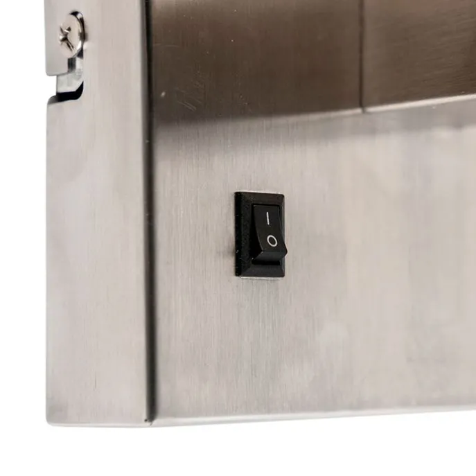 Smart Wandlamp staal met kap creme wit incl. Wifi P45 - Bergamo