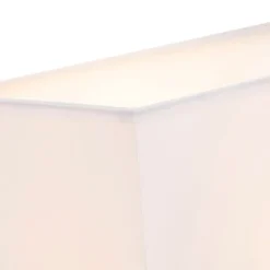 Smart Wandlamp staal met kap creme wit incl. Wifi P45 - Bergamo