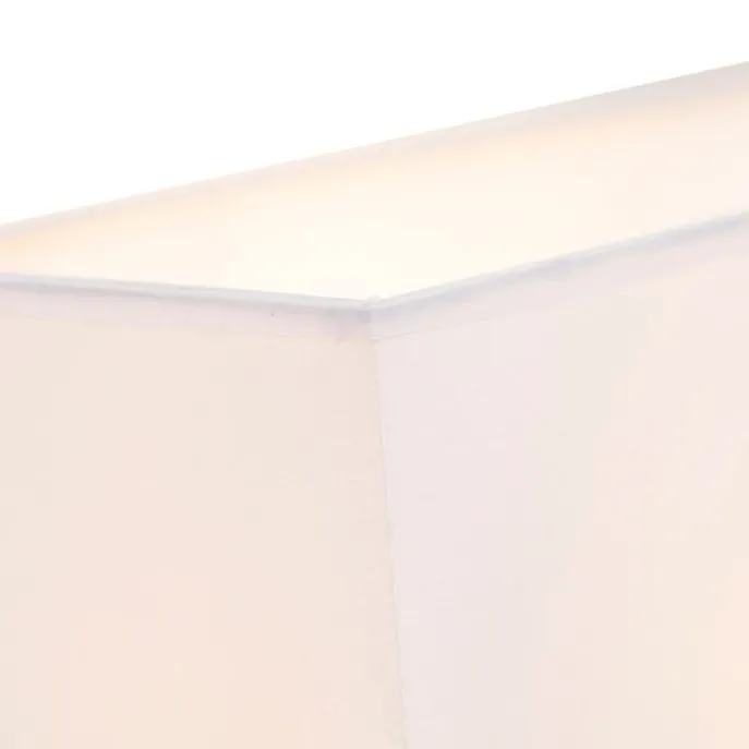 Smart Wandlamp staal met kap creme wit incl. Wifi P45 - Bergamo