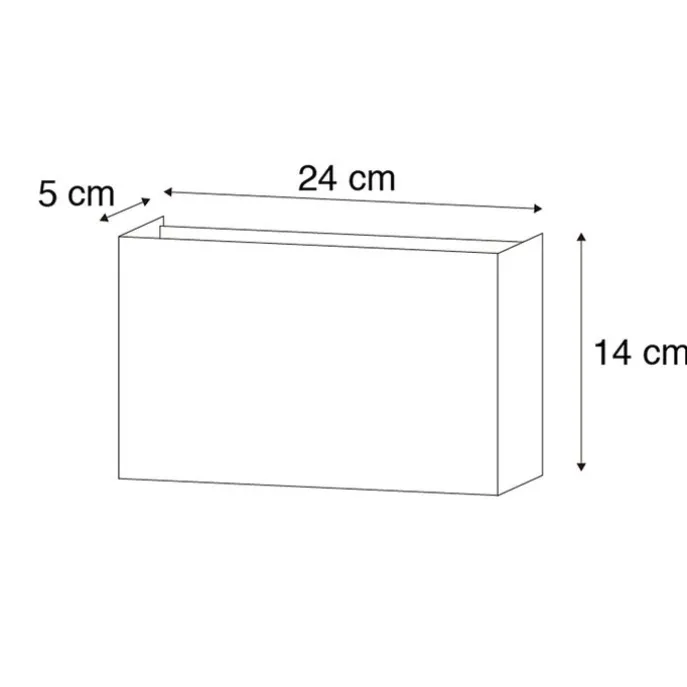 Smart wandlamp wit 24 cm incl. 2 Wifi G9 - Otan