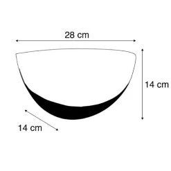 Smart wandlamp wit incl. Wifi P45 - Britt