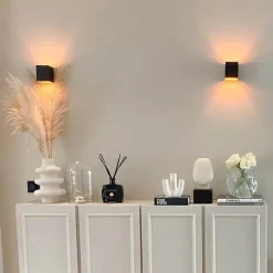 Smart wandlamp zwart 8 cm incl. Wifi G9 - Transfer