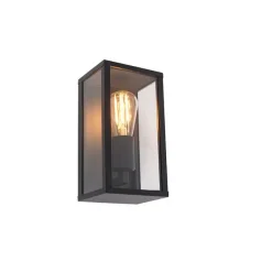 Smart wandlamp zwart 26 cm IP44 incl. Wifi ST64- Charlois