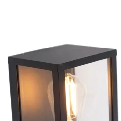 Smart wandlamp zwart 26 cm IP44 incl. Wifi ST64- Charlois