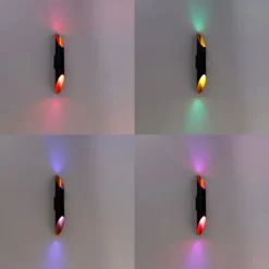 Smart wandlamp zwart 5,6 cm incl. 2 Wifi GU10- Organo