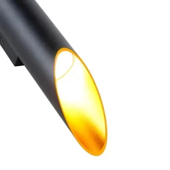 Smart wandlamp zwart 5,6 cm incl. 2 Wifi GU10- Organo