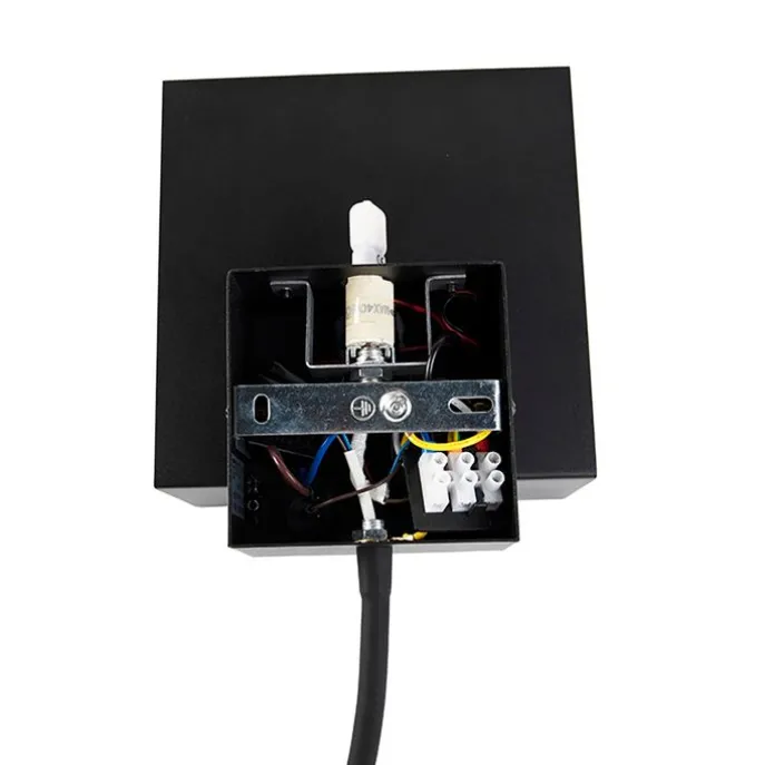 Smart wandlamp zwart met USB en flexarm incl. Wifi G9 - Flero