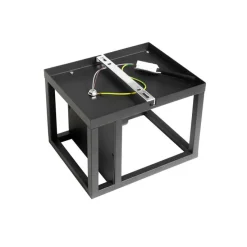 Smart wandlamp zwart met rek incl. Wifi G95 - Cage Rack