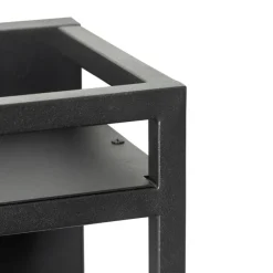 Smart wandlamp zwart met rek incl. Wifi G95 - Cage Rack