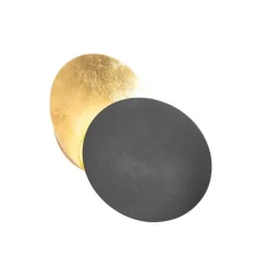 Smart wandlamp zwart met goud incl. Wifi G9 - Sunrise