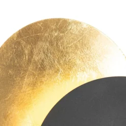 Smart wandlamp zwart met goud incl. Wifi G9 - Sunrise