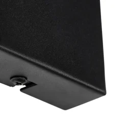 Smart wandlamp zwart met hout incl. Wifi A60 - Chon