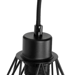 Smart wandlamp zwart met hout incl. Wifi A60 - Chon