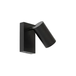 Smart wandlamp zwart verstelbaar met schakelaar incl. Wifi GU10 50mm - Jeana Luxe