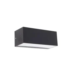 Smartmoderne wandlamp zwart IP54 incl. Wifi A60 - Houks