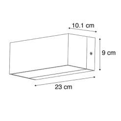 Smartmoderne wandlamp zwart IP54 incl. Wifi A60 - Houks