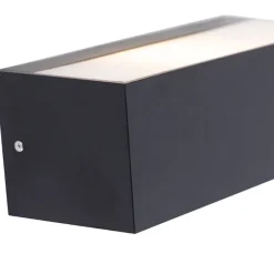 Smartmoderne wandlamp zwart IP54 incl. Wifi A60 - Houks