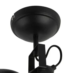 Spot zwart met goud 1-lichts draai- en kantelbaar - Tommy