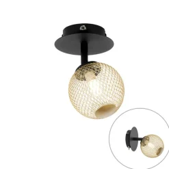 Spot zwart met goud verstelbaar - Athens Wire