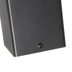 Staande buitenlamp zwart 50 cm IP44 met smoke glas - Denmark