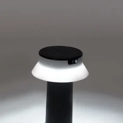 Staande buitenlamp zwart incl. LED met dimmer IP55 solar - Felice