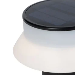 Staande buitenlamp zwart incl. LED met dimmer IP55 solar - Felice