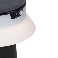 Staande buitenlamp zwart incl. LED met dimmer IP55 solar - Felice