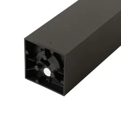 Staande buitenlamp zwart met smoke 80 cm IP44 - Charlois