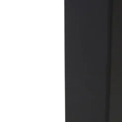 Staande buitenlamp zwart met opaal witte kap 50 cm - Denmark