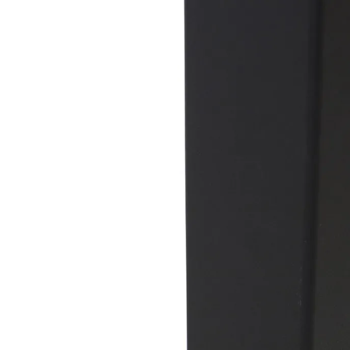 Staande buitenlamp zwart met opaal witte kap 50 cm - Denmark