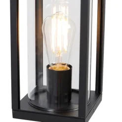 Staande buitenlamp zwart 100 cm met grondpin en kabelmof - Charlois