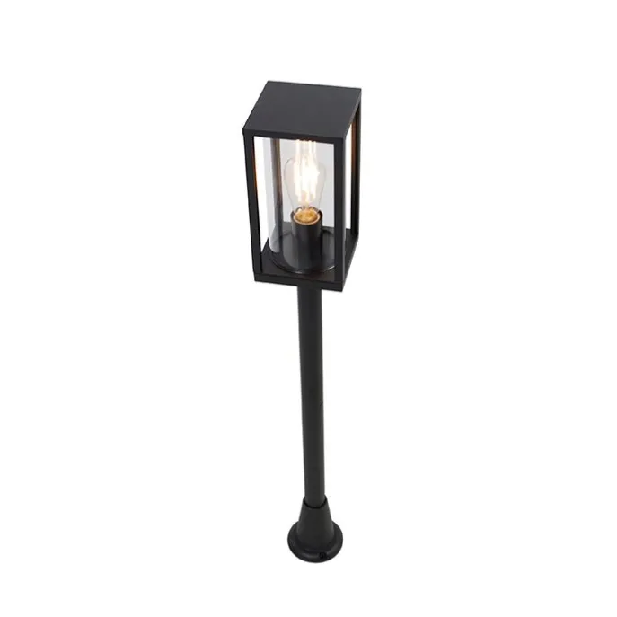 Staande buitenlamp zwart 100 cm met grondpin en kabelmof - Charlois